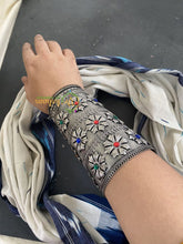 Silver Look Alike Statement Handcuff Bracelet -S753